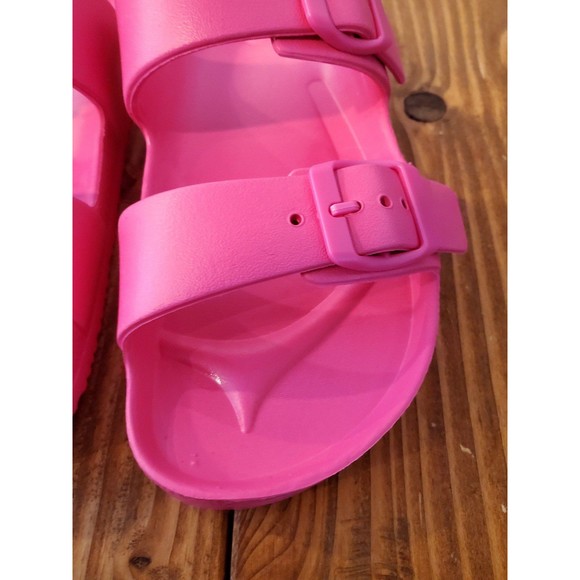Shade & Shore Pink Sandals Slides Size 8 - Picture 3 of 6